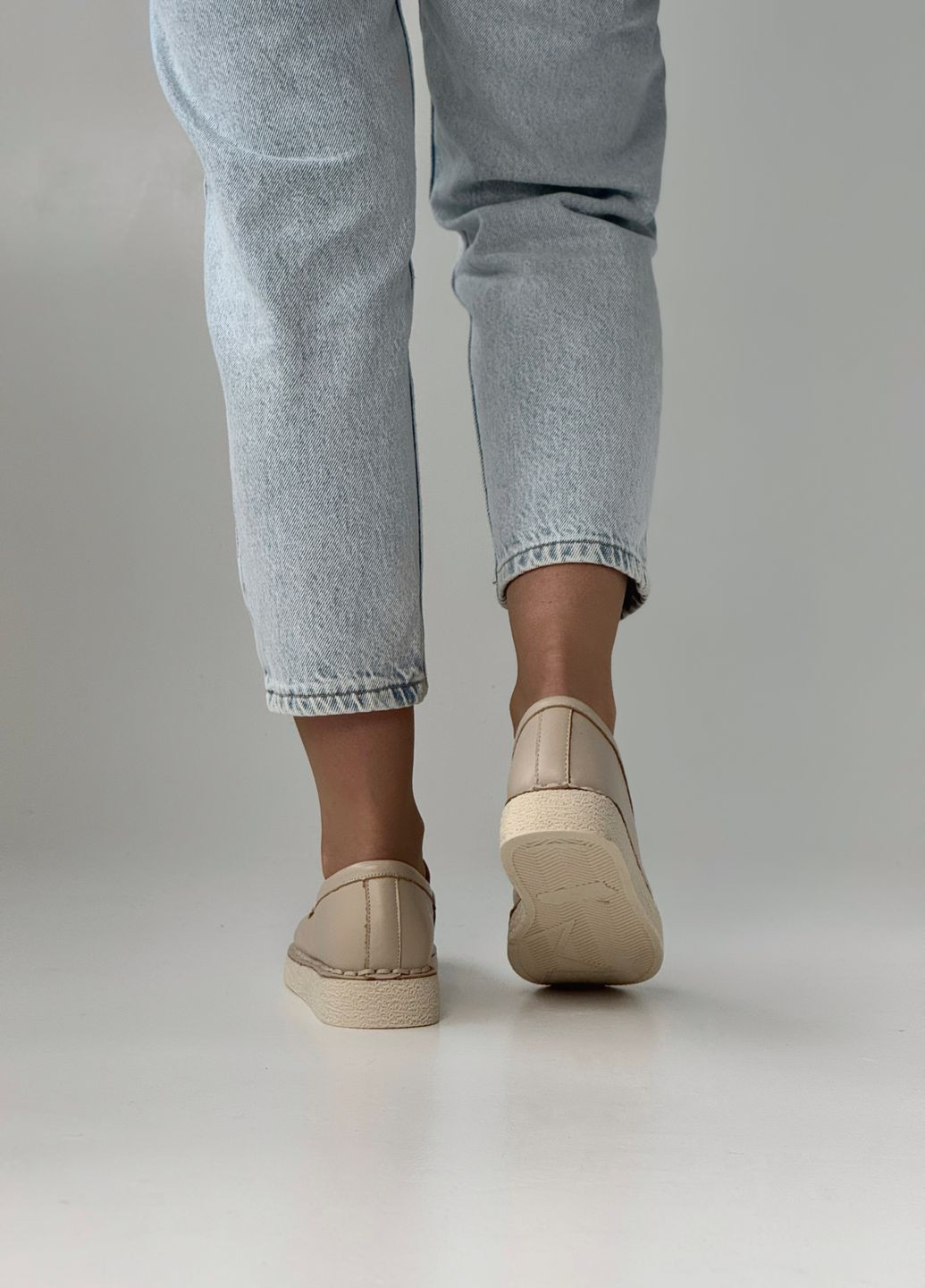 Rifellini-Madella Лоферы женские лоферы светло-бежевый з натуральная кожа, турция — демисезон (346048761)