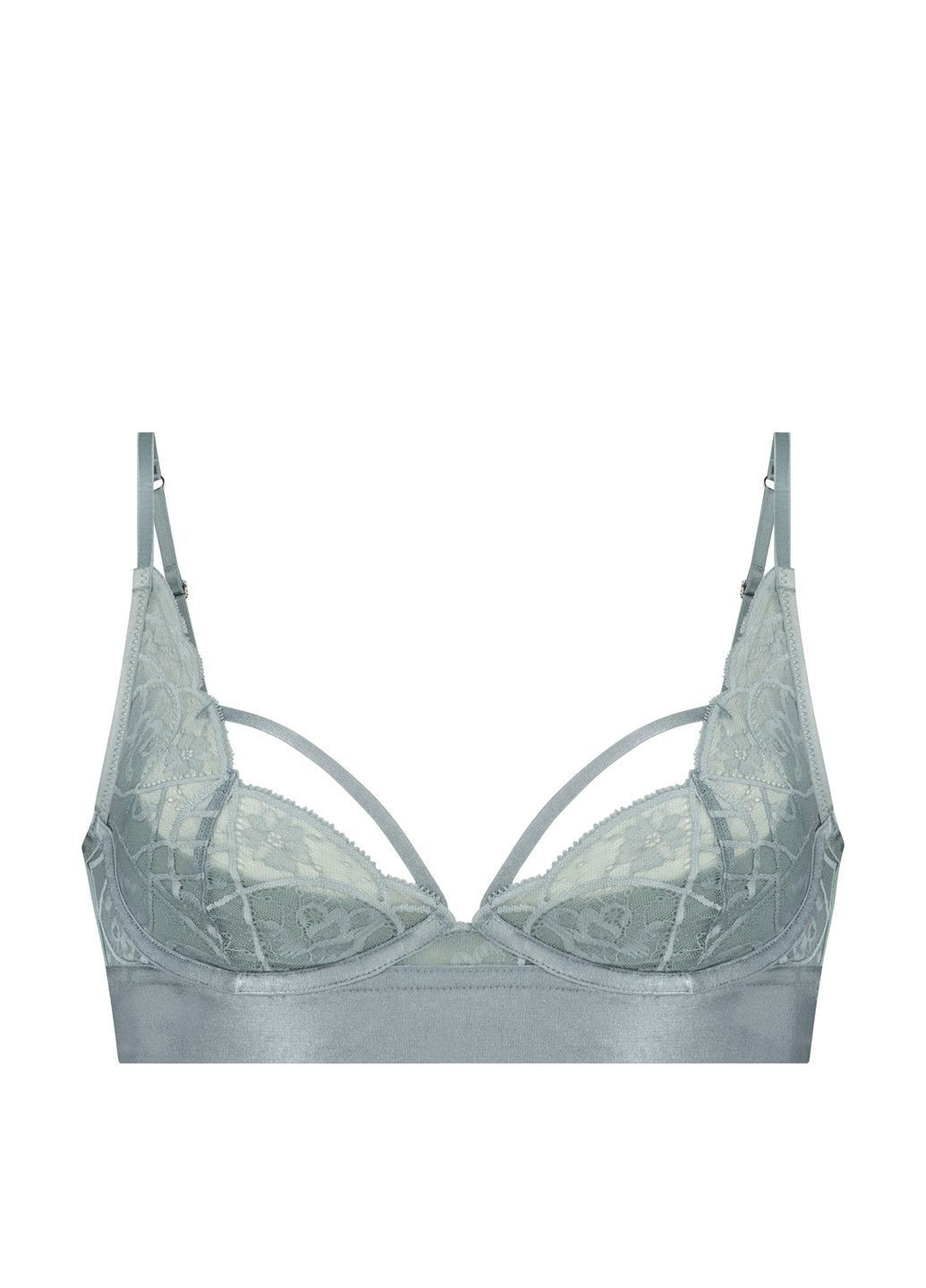 Сіро-голубий сіро-блакитний бюстгальтер hunkemoller з кісточками Hunkenmoller з кісточками поліамід
