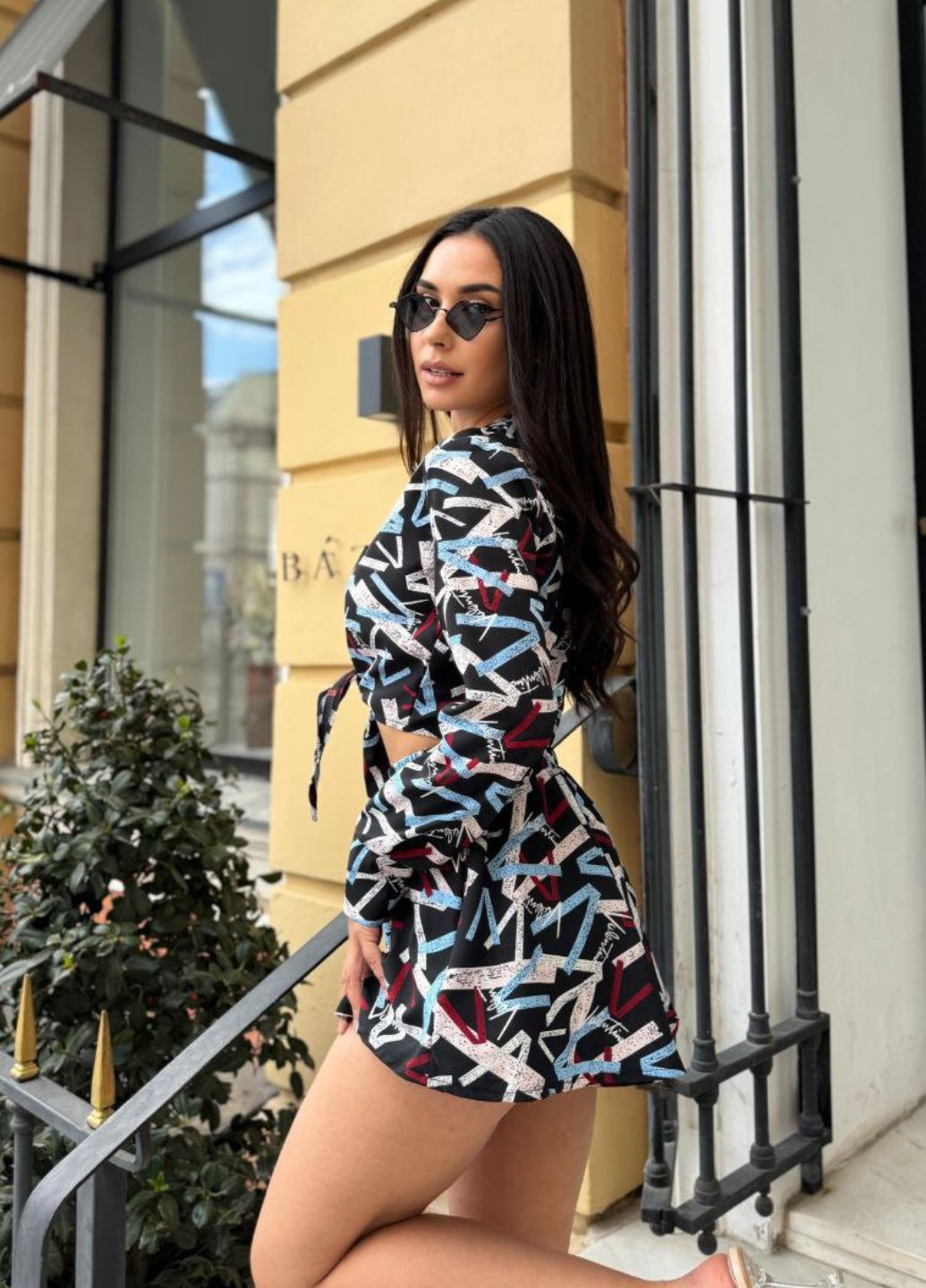 Костюм укорочена сорочка + спідниця - шорти Україна (328214544)