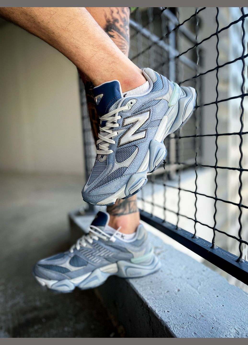Сірі Осінні кросівки чоловічі і жіночі new balance 9060 arctic grey | нью баланс 9060 сірі No Brand