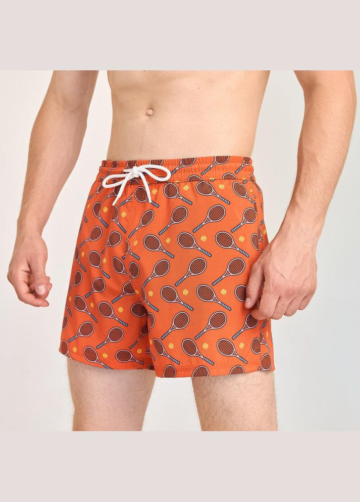 Чоловічі шорти для плавання фіолетові з принтом No Brand (346085278)