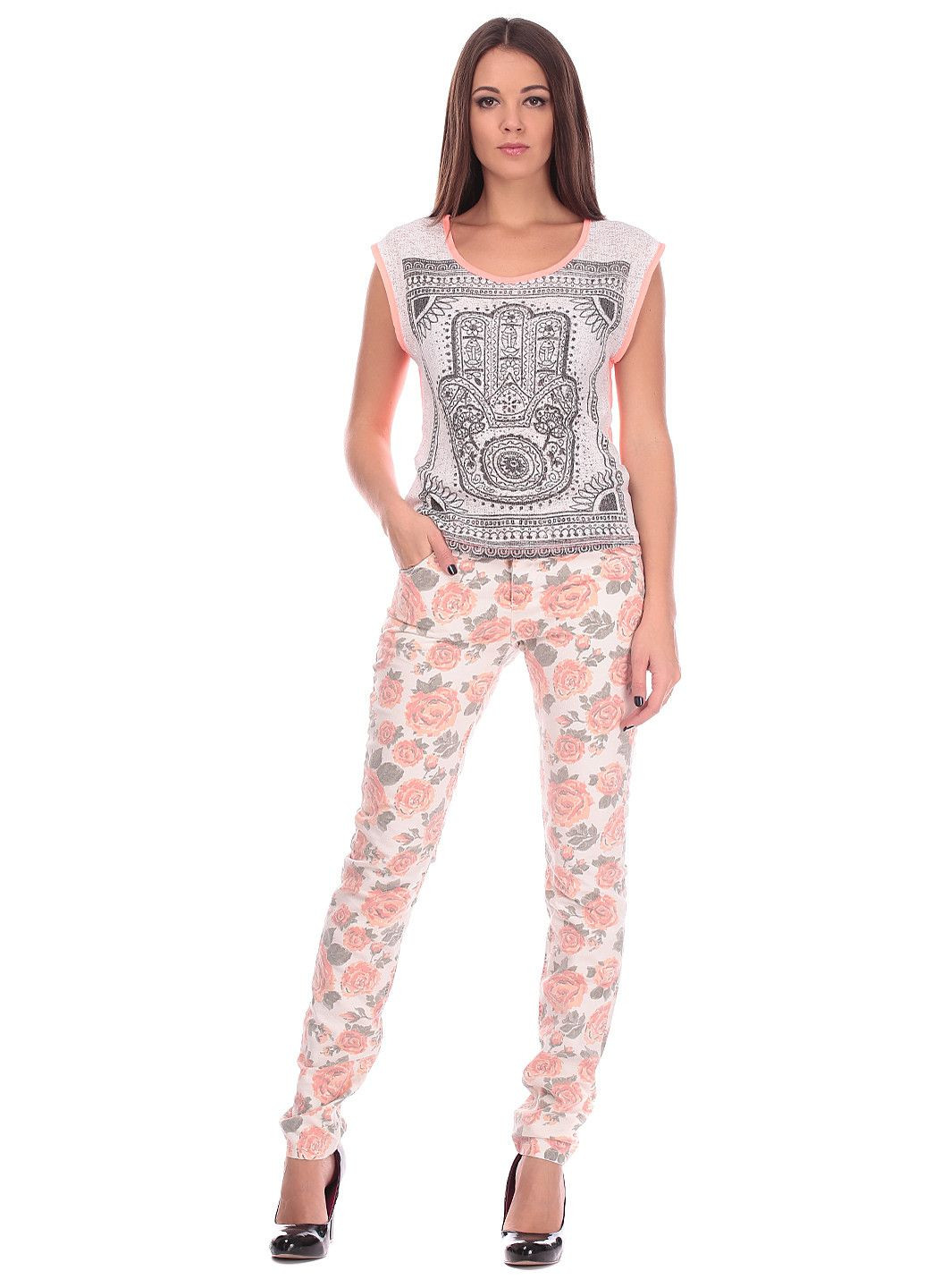 Штани Біло-помаранчевий Dept (323057311)