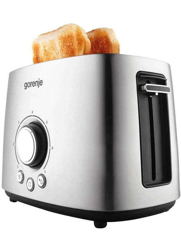 Тостер, 1000Вт, пластикметалл, нерж. Gorenje (315435025)