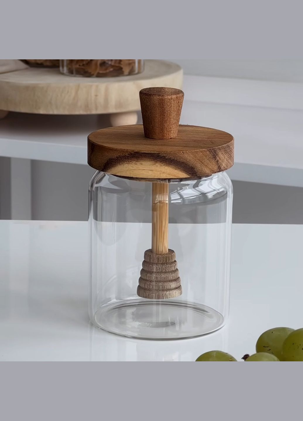 Стеклянная баночка для меда, 500 мл BonaDi (296555162)