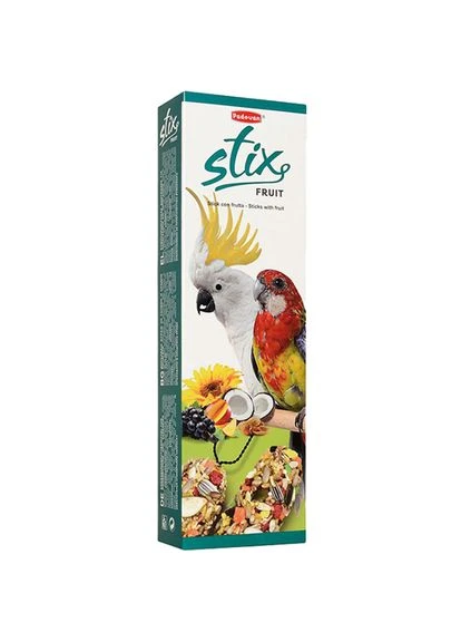Ласощі для дорослих середніх та великих папуг Stix Fruit 150 г (PP00208) Padovan (315868159)