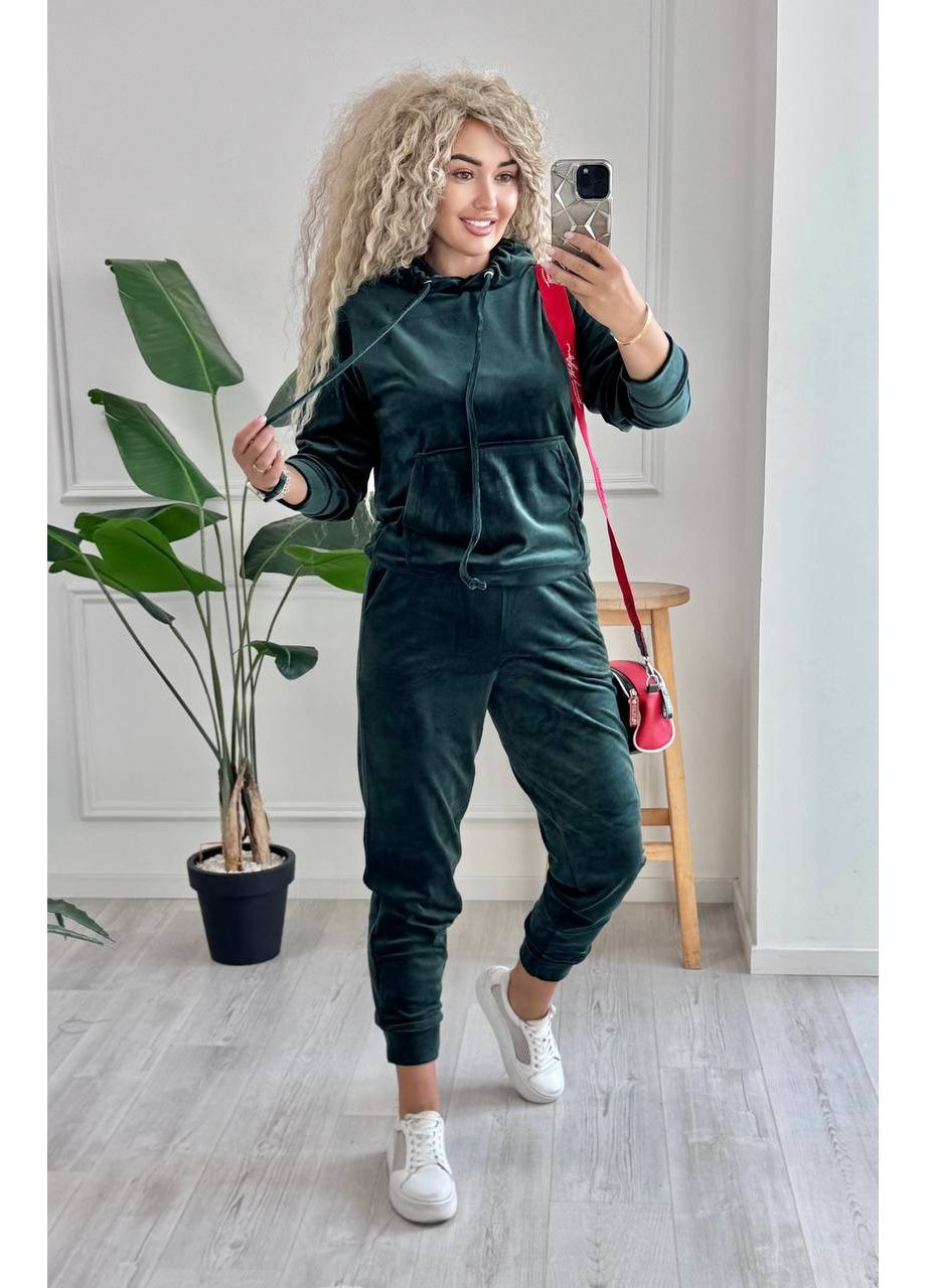 Костюм якісний велюр кофта з капюшоном та кишеня кенгуру,штани Україна (355262164)