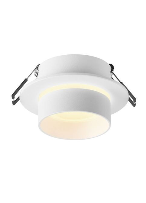 Светильник точечный под лампу GU10 врезной Круглый Белый (VL-SPF11R-W) Videx під лампу GU10 врізний Круглий Білий (354227528)