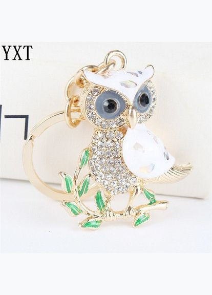 Оригінальний Креативний Модний Шикарний брелок підвіска у формі Сови з кристалами стразами No Brand (281547997)