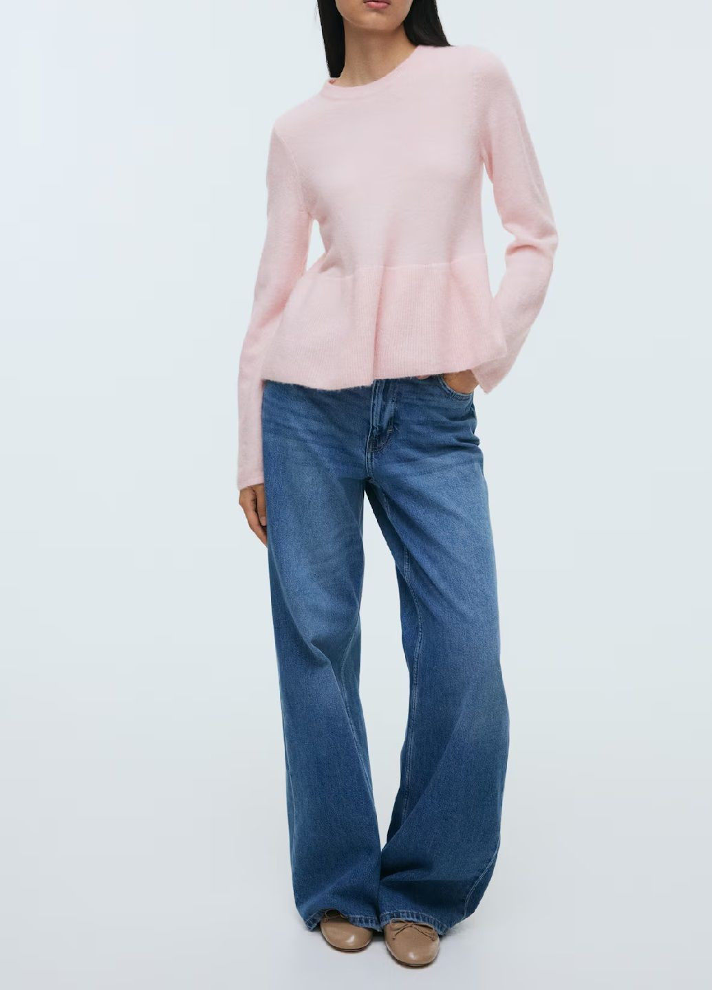 Світло-рожевий демісезонний светр H&M