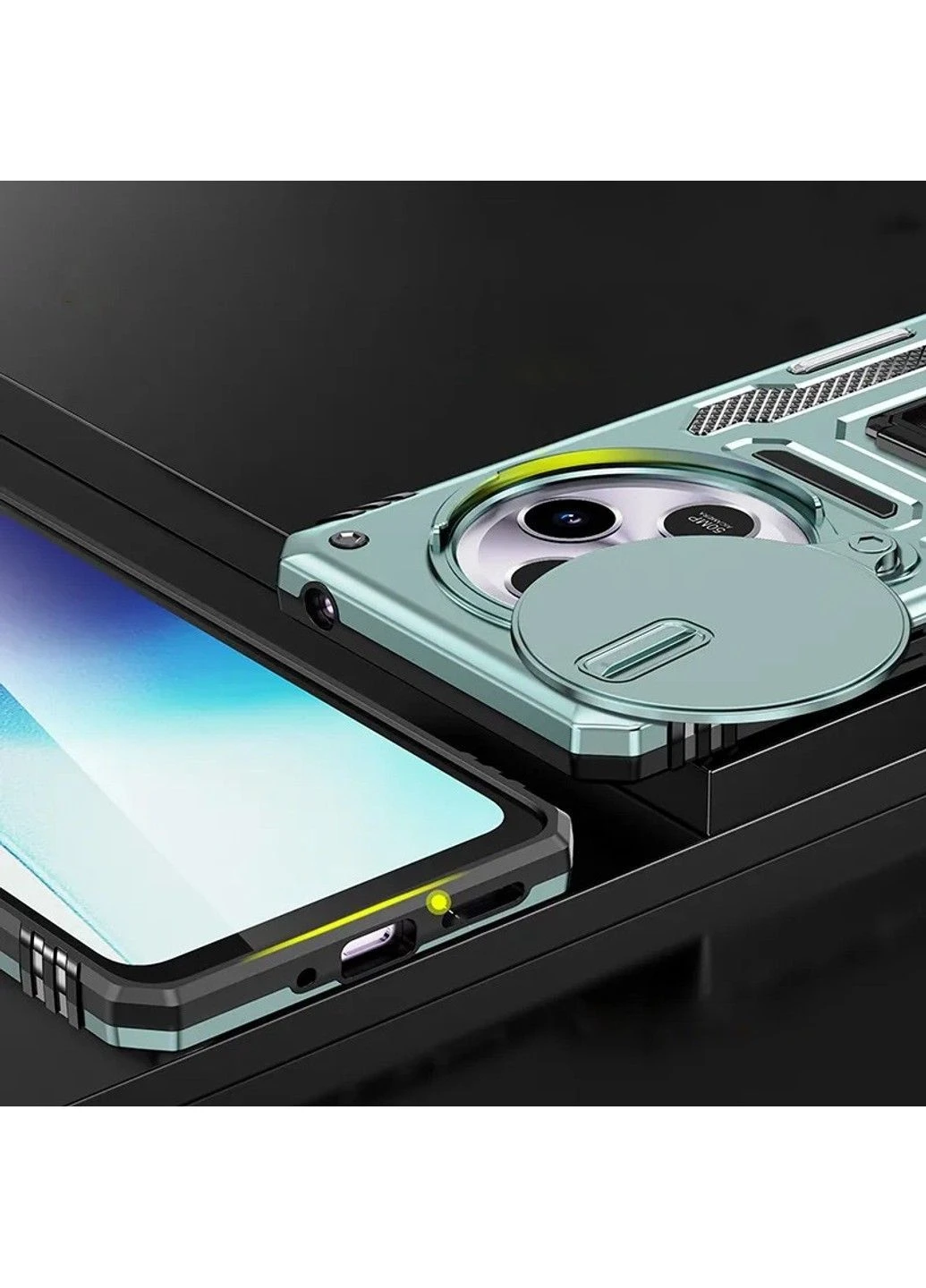 Ударостійкий чохол Camshield Army Ring для Xiaomi Redmi 14C / A4 / Poco C75 Epik (395012421)
