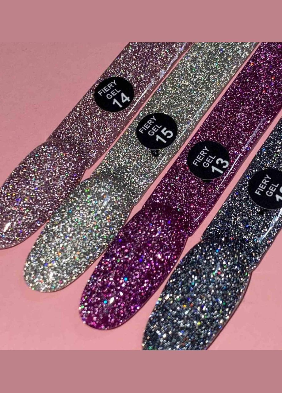 Professional Fiery gel (18) Гель-лак светоотражающий 8 мл Saga (342376574)