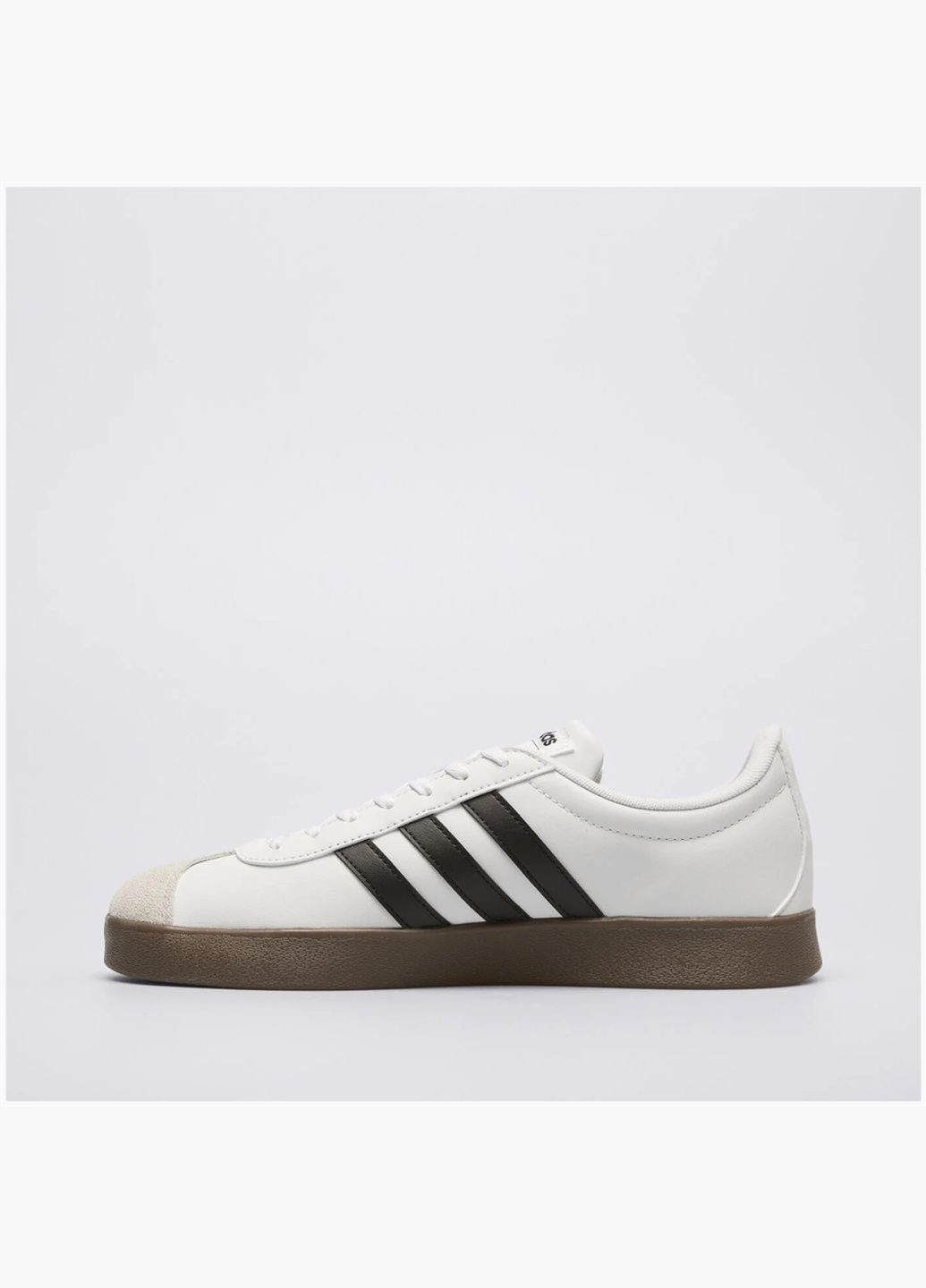 Белые всесезонные кроссовки унисекс vl court base white id3711 adidas