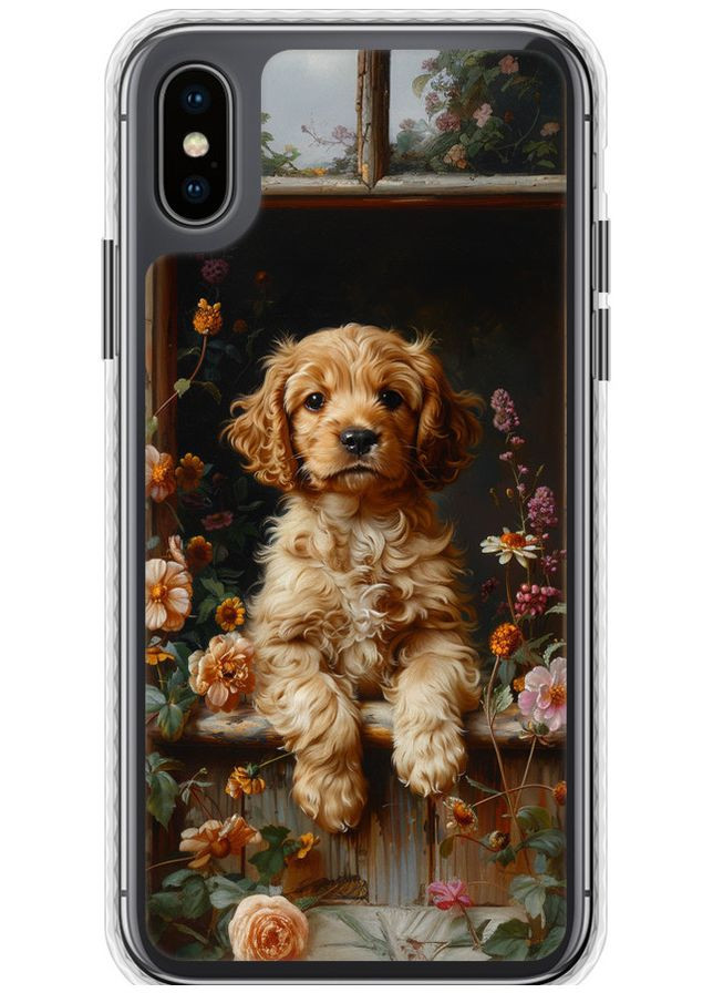 Чехол Bumper чехол 'Щенок cocker spaniel' для Endorphone Apple iPhone X (292254298)