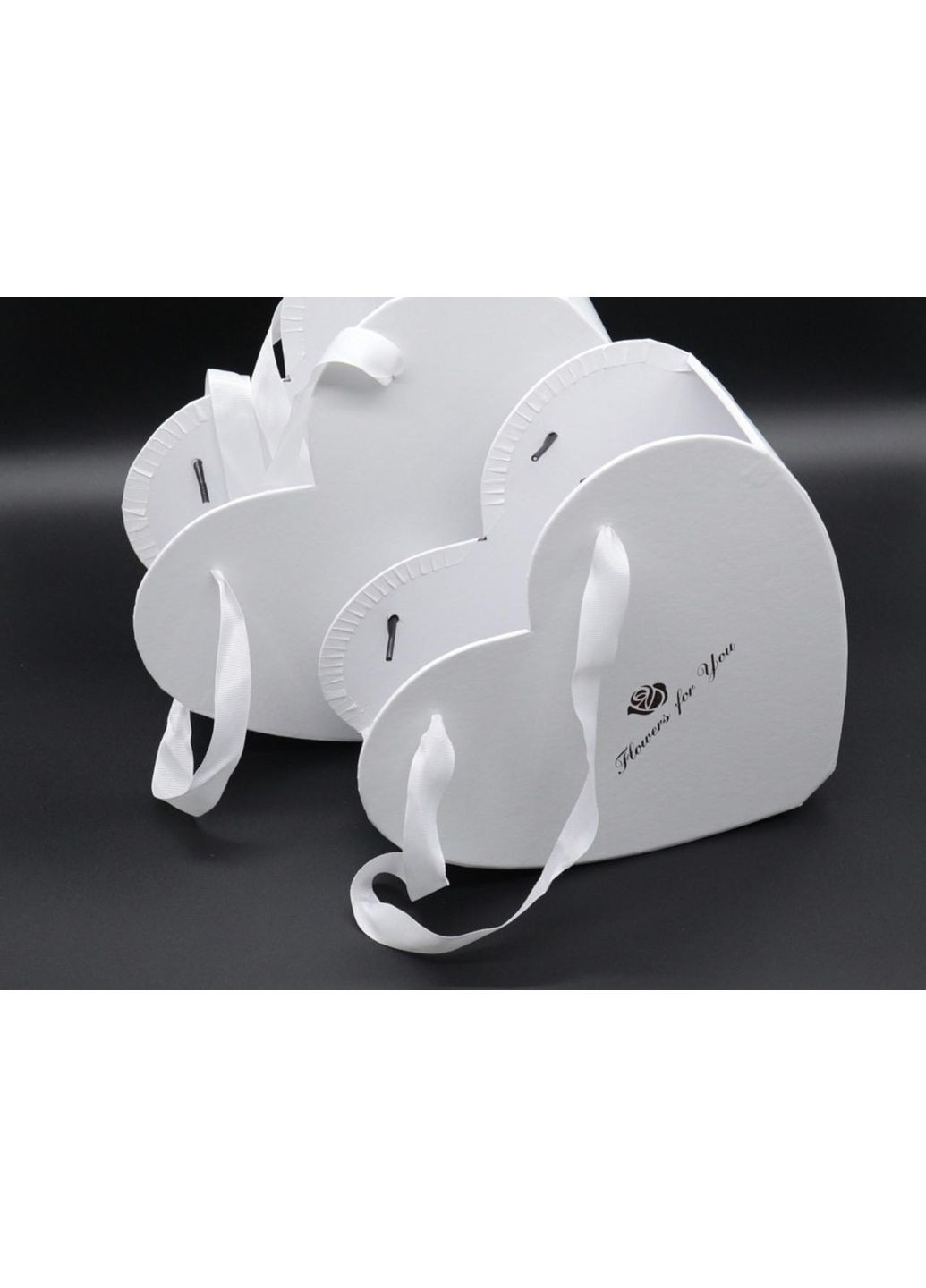 Коробки для квітів. "Серце". Колір білий. 2шт/комплект. 27х26х10см HM furnitura (365248773)