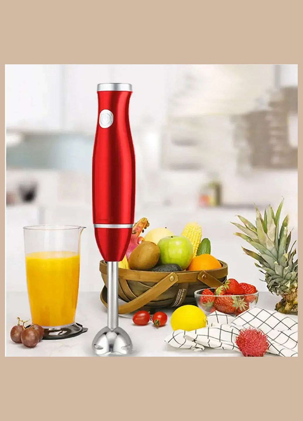 Блендер занурювальний 3в1, 450Вт, TEXET THB-05 / Ручний блендер подрібнювач / Кухонний блендер / Блендер міксер Happy Home (357346728)