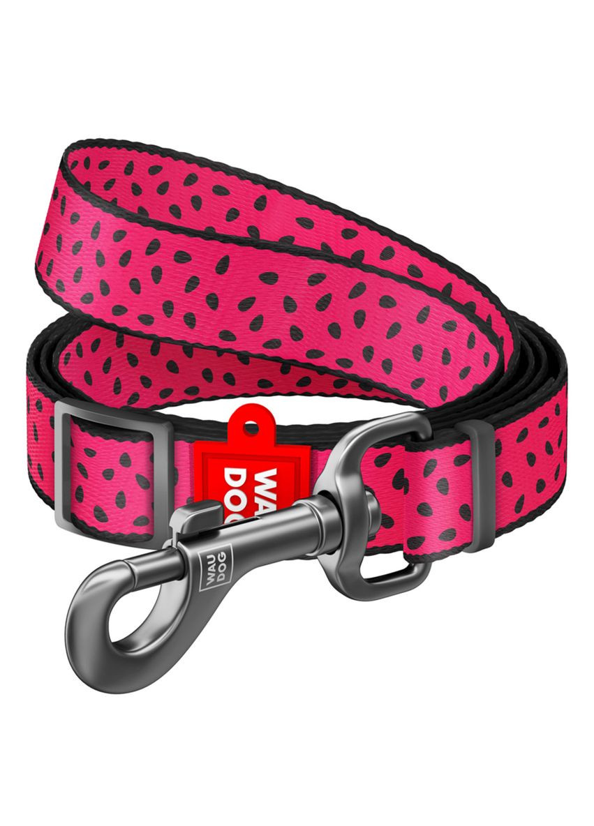Повідець для собак нейлоновий Nylon "Арбуз" регульований Ш 20 мм Дл 152-183 см WAUDOG (279567955)