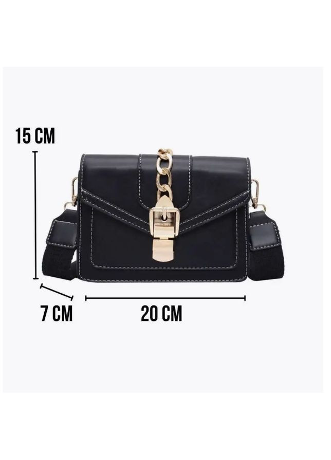 Сумка кросс-боди женская черная (RN-244) No Brand (351378657)