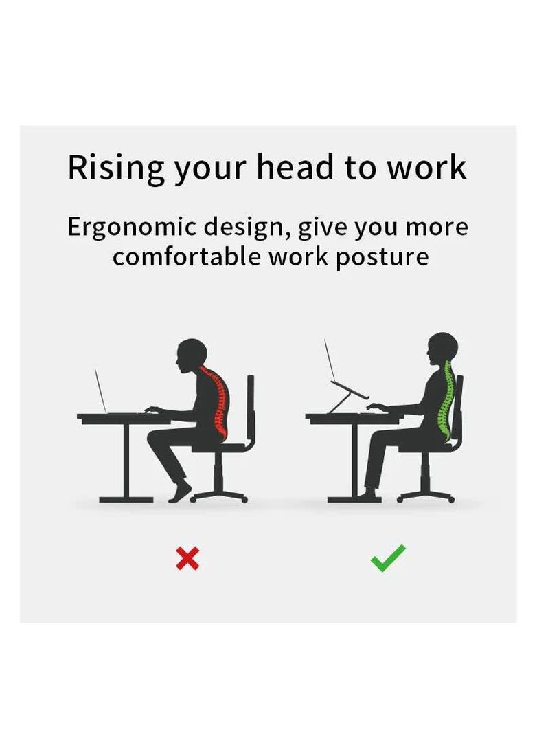 Підставка для ноутбука F40 складана поворотна 360 °C Rotatable Laptop Stand Silver VHG (334305180)