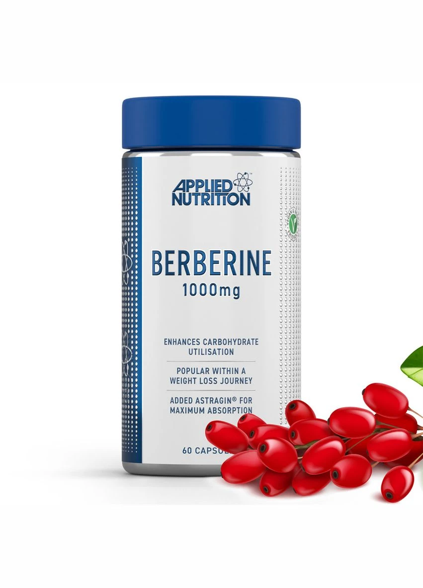 Берберин Berberine 1000 mg with AstraGin 60 Capsules Applied Nutrition (296109836)