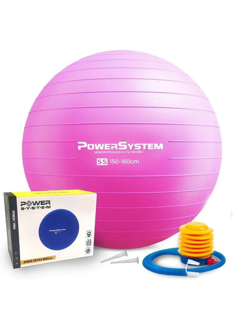 Мяч для фитнеса (фитбол) PS-4011 Ø55 cm PRO Gymball Pink Power System (345710761)