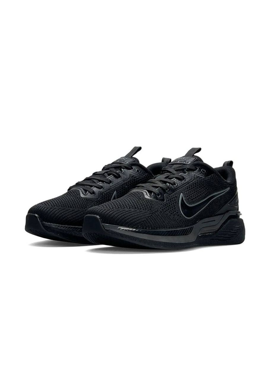 Черные летние кроссовки мужские nike No Brand Zoom Winflo All Black