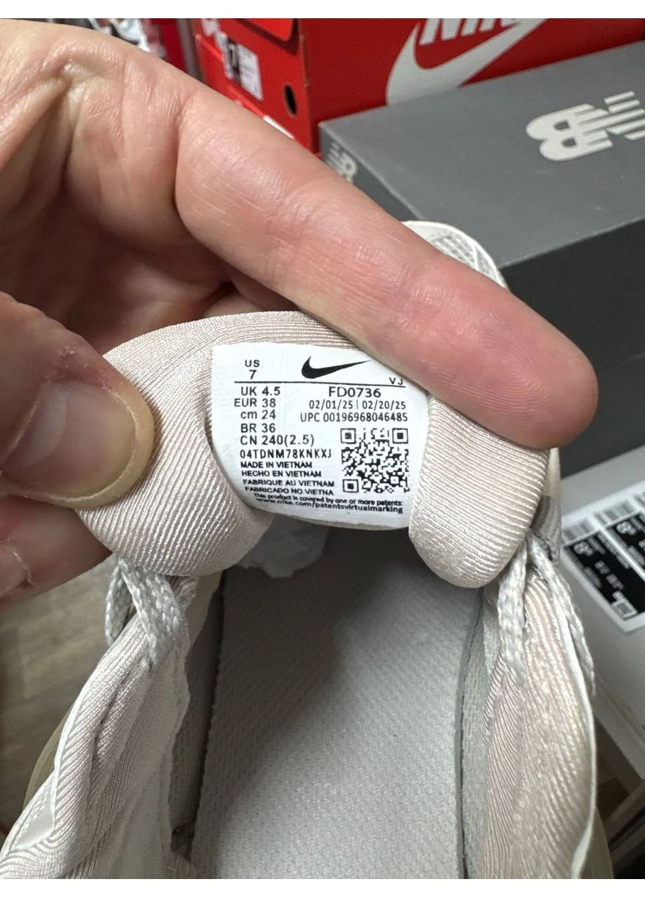 Бежевые летние кроссовки nike runtekk v2k beige найк рантек No Brand