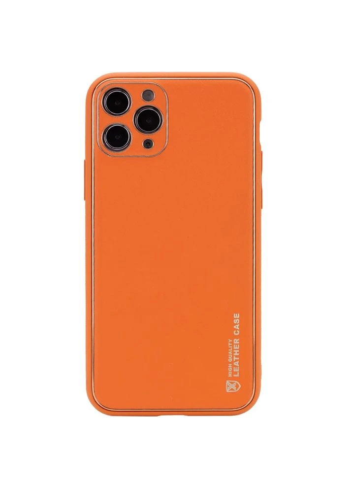 Чехол Xshield для Apple iPhone 11 Pro Max 6.5" искусственная кожа оранжевый No Brand (403000481)