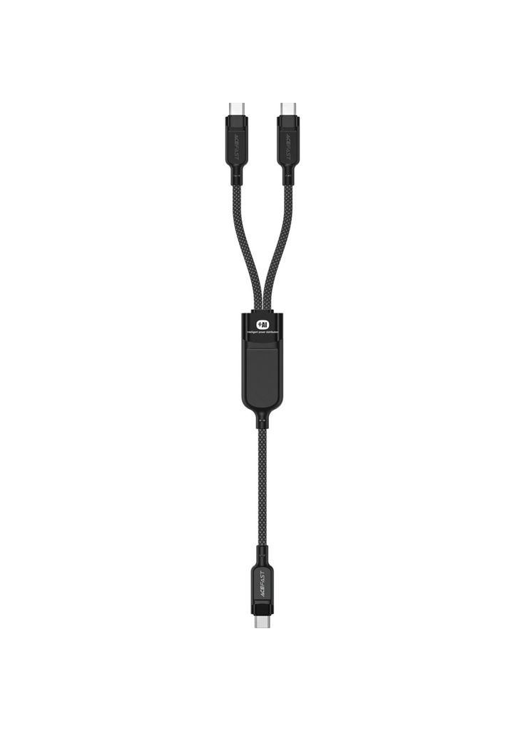 Дата кабель USB 2.0 USB-C 2in1 0.8m + sub 0.4m, 100W, C5-11 (m462959) Acefast USB-C to 2xUSB-C 0.8m 100W (367067849)