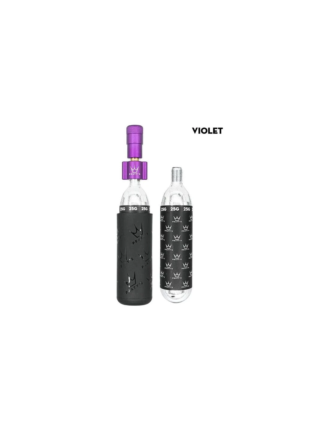 Насос CO2 Tyre Inflator, MTB 25g, Violet Peaty's (388999715)
