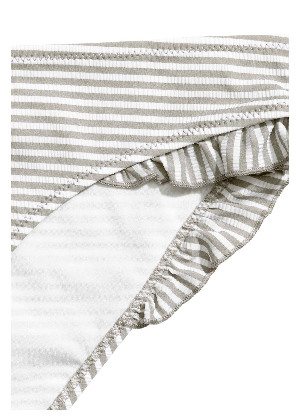 Белые купальные трусики-плавки,белый в серую полоску, H&M