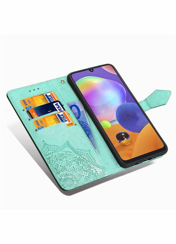 Чохол-книжка для Samsung Galaxy M51 Бірюзовий series Vintage (322506851)