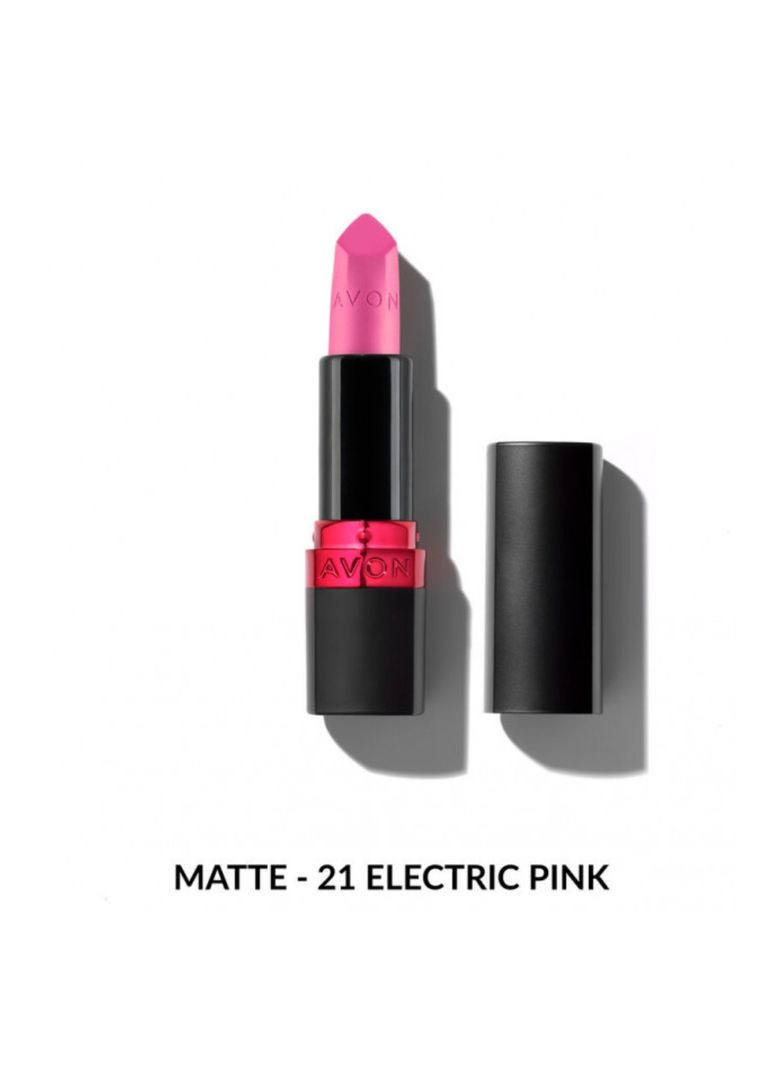 Зволожувальна матова губна помада "Ультра" 21 Ультрарожевий (21 Electric Pink) 3,6г Avon (330141469)