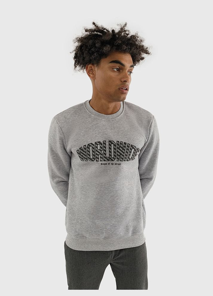 Серый свитшот мужской цвет серый цб-00227282 MyS (305696546)