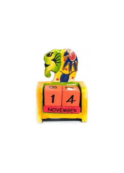 Вічний календар "Слон" дерево (10х7х4 см) No Brand (316718606)