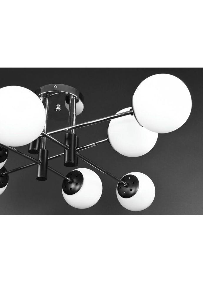 Люстра потолочная на 8 лампочек 27207 Черный 26х83х83 см. Sunnysky (324396729)