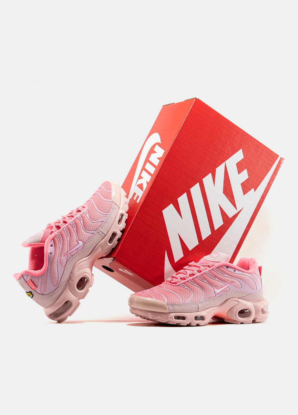 Кроссовки женские Nike Air Max TN Neon Pink Black | Найк Аир Макс ТН розовые No Brand розовые демисезоны (335012320)