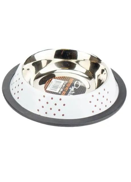 Миска металл, белая, 400 мл, 19 см AGILITY (307833851)