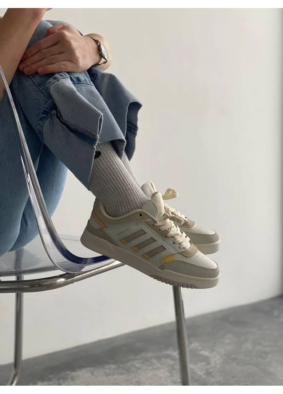 Бежевые летние кроссовки adidas drop step beige адидас дроп степ No Brand