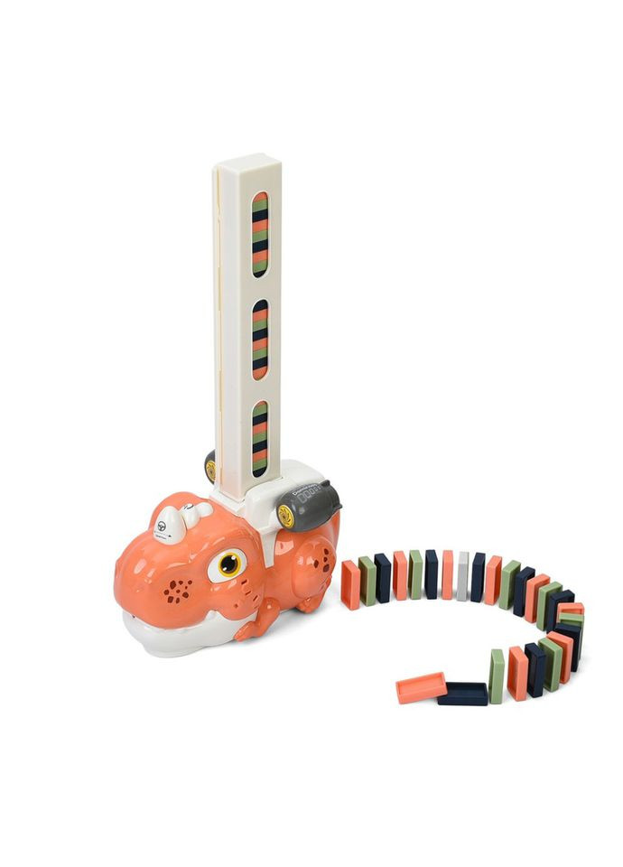 Дитяча іграшка "Динозавр-доміно" 8090-B(Rose-Red) світло, музика Bambi (371687417)