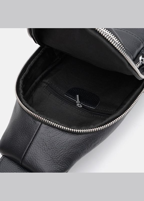 Чоловічий рюкзак шкіряний через плече K16602bl Black Keizer (301871480)