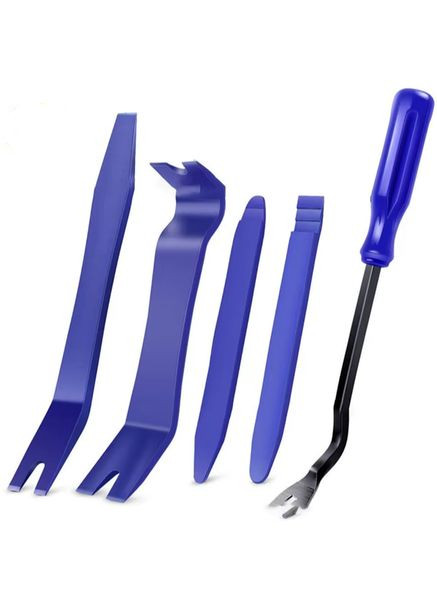 Автомобильные съемники 5 шт для снятия пистонов обшивки салона автомобиля панелей, магнитол No Brand (365752621)