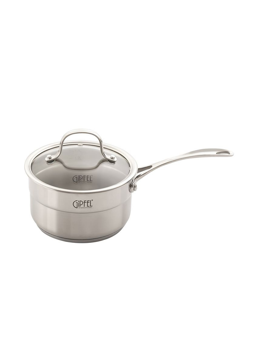 Ковш с крышкой Gala GP-1271 16 см 1.5 л серебристый Gipfel (361399794)