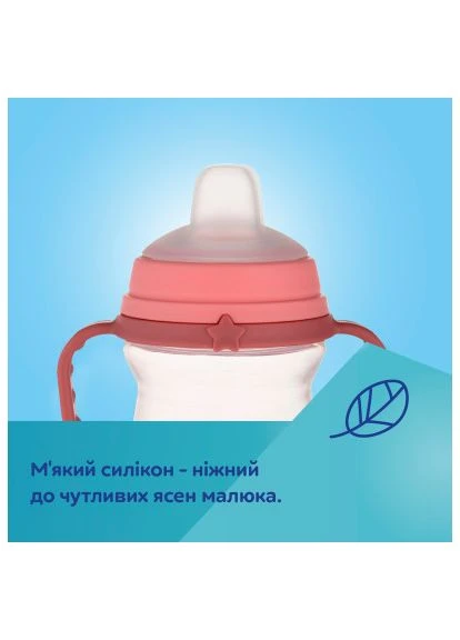 Поильник-непроливайка Bonjour Paris с силиконовым носиком FirstCup 250 мл Голубая (56/613_blu) Canpol Babies Bonjour Paris з силіконовим носиком FirstCup 250 м (401749275)
