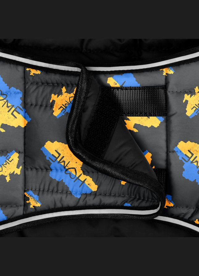 Куртка-накидка для собак Clothes, малюнок "Дім",, А 41 см, B 58-70 см, С 42-52 см WAUDOG (279565661)