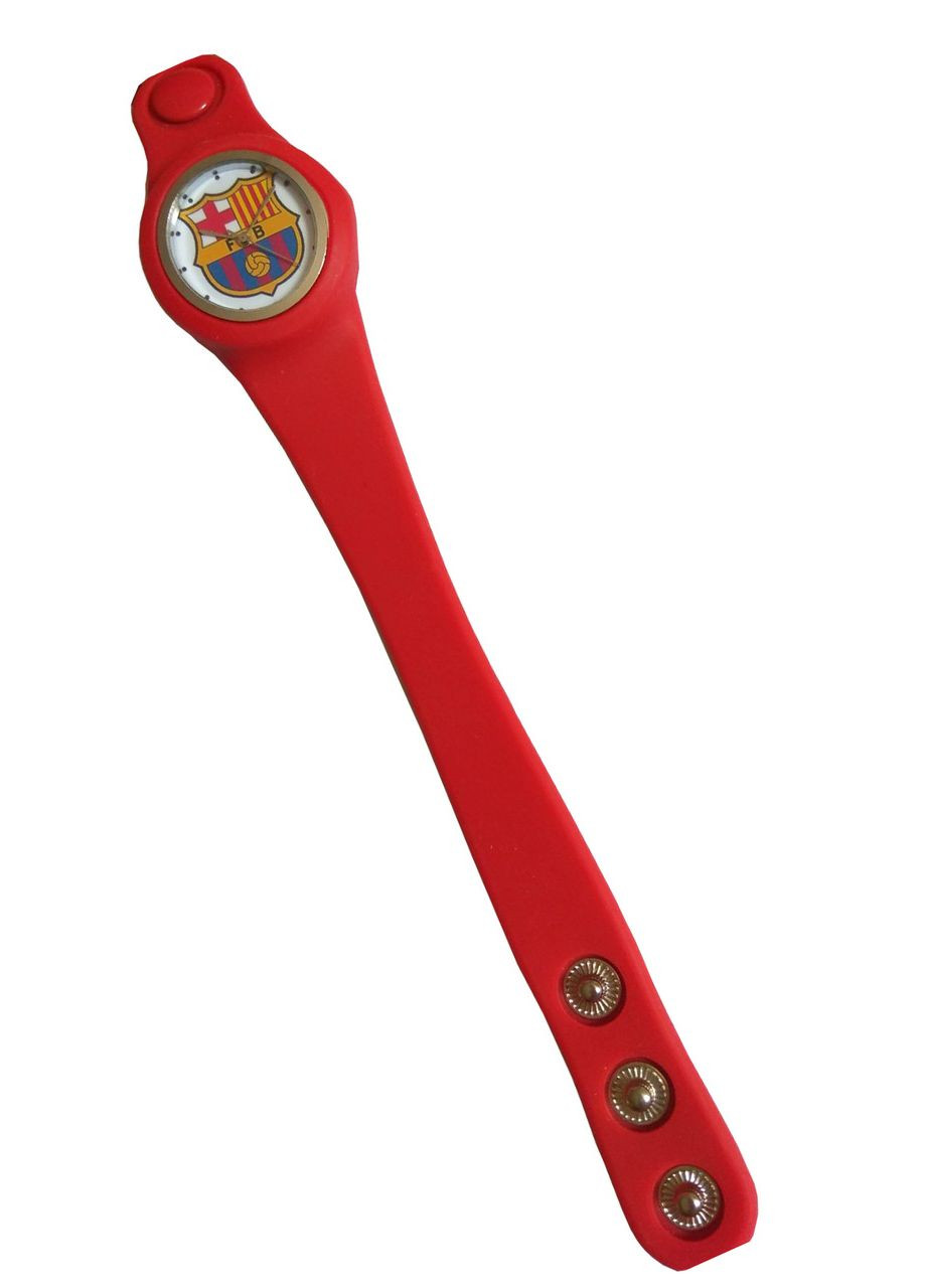 Дитячий наручний годинник для хдопчиків ФК Барселона червоний, білий No Brand (366872793)