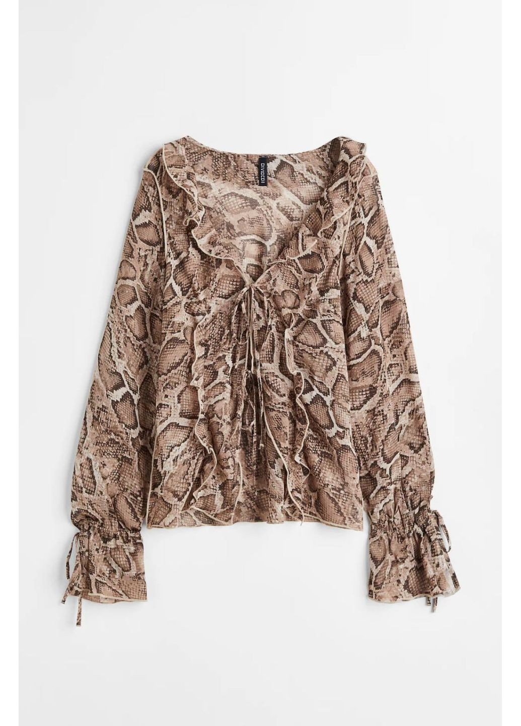 Коричневая блуза H&M