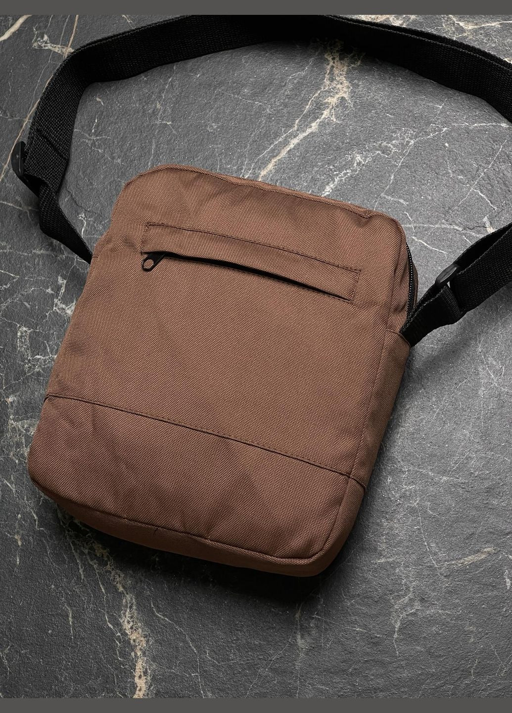 Барсетка коричневая без лого No Brand (330128502)