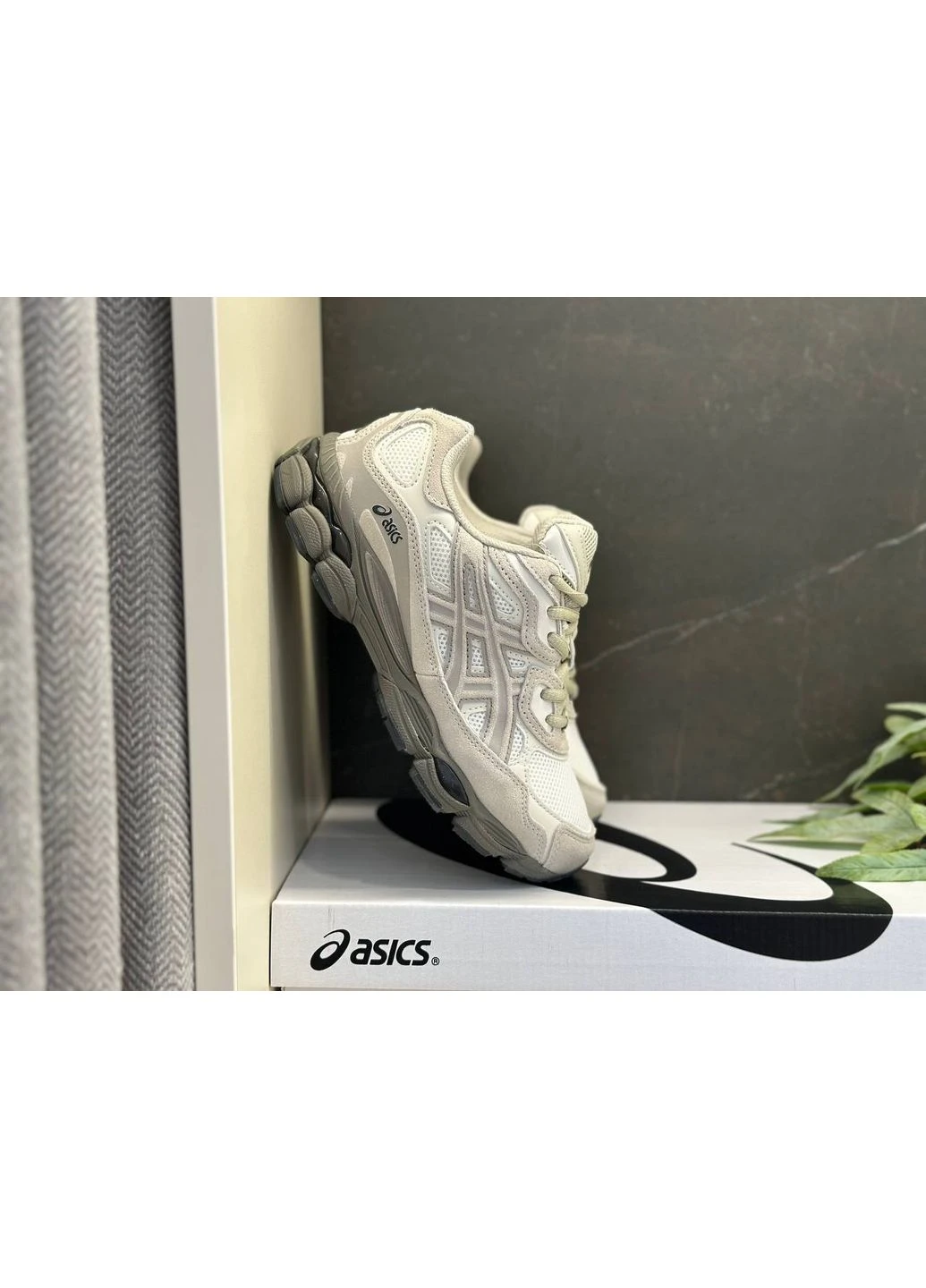 Бежеві літні кросівки asics gel-nyc cream putty асікс гель нюк No Brand