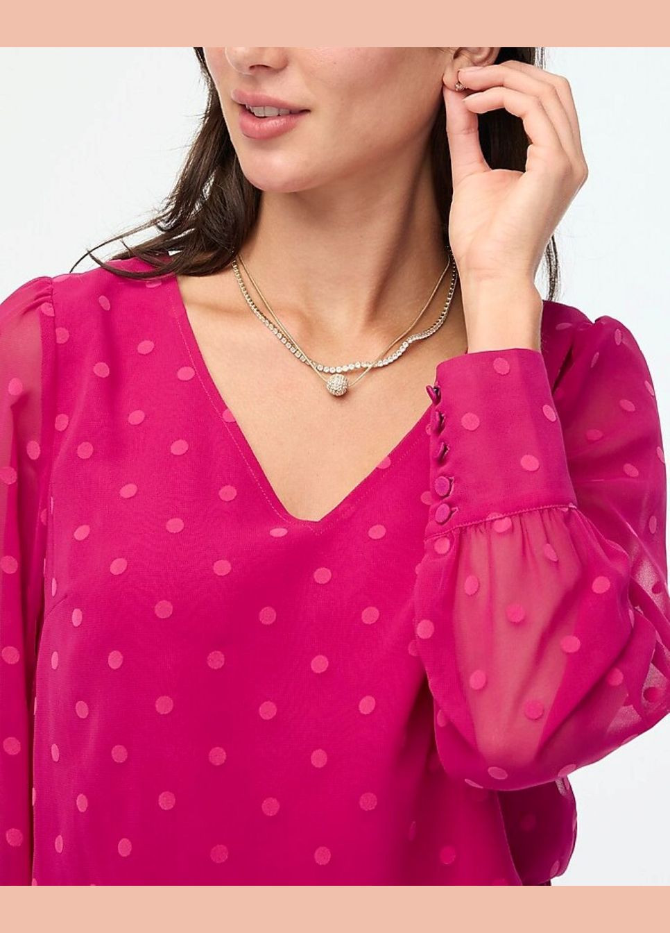 Фуксія блузка J.Crew