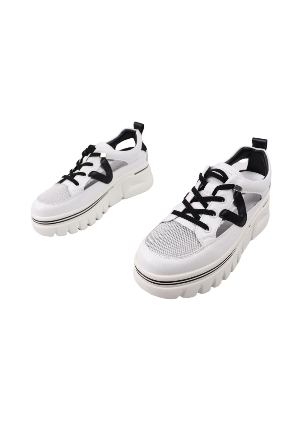 Білі кеди жіночі білі натуральна шкіра FARINNI 793-25LTSP